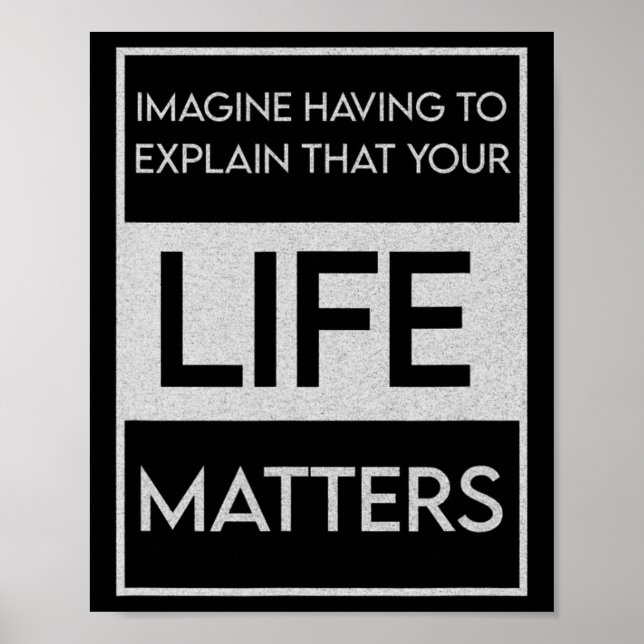 Poster Black Lives Problem Blm Resist - Engagez-Vous Dans (Devant)