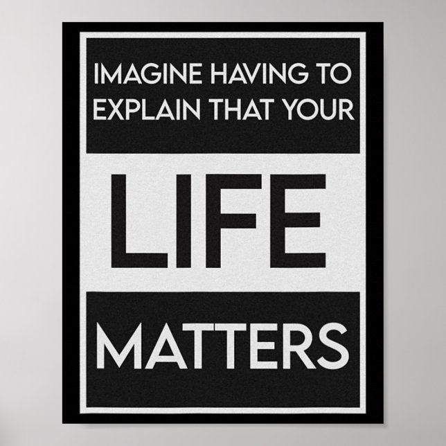 Poster Black Lives Problem Blm Resist - Engagez-Vous Dans (Devant)