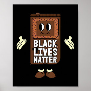 Poster Black Lives Problem Vidéo-jeu Black History Gamin