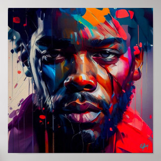 Poster Black man’s challenge