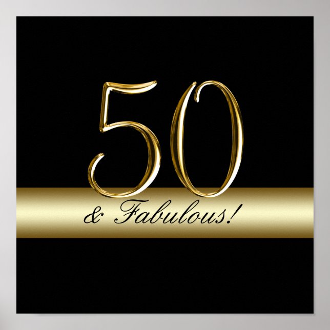 Poster Black Metallic Gold 50e anniversaire (Devant)