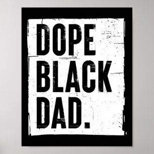 Poster Black Papa Nouveau Papa Fête des pères Cadeau Afri