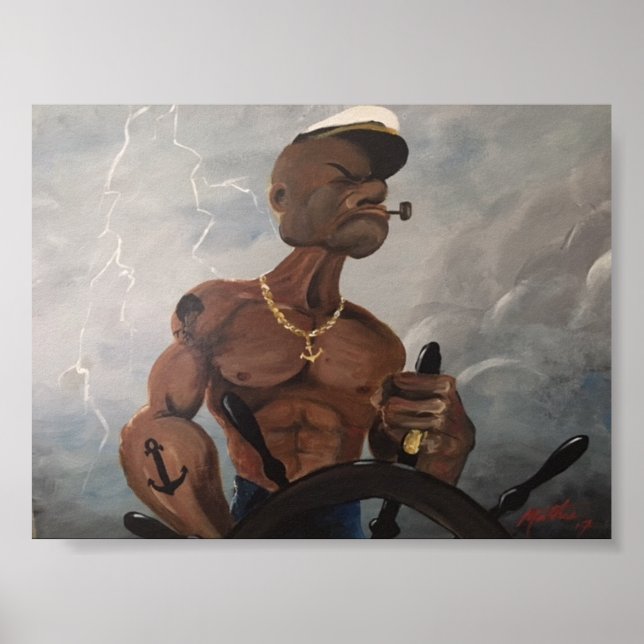 Poster "Black Popeye" (Devant)