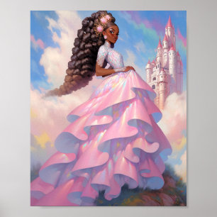 Poster Black Princess Imaginaire Art