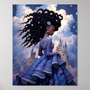 Poster Black Princess Imaginaire Art