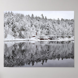 Poster Black River Harbour Bridge, Michigan