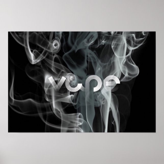 Poster Black Smoke Vape Premium (Devant)