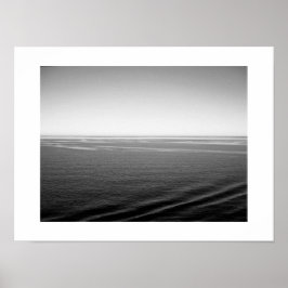 Poster Black Velvet Ocean Photographie noir et blanc
