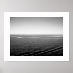 Poster Black Velvet Ocean Photographie noir et blanc