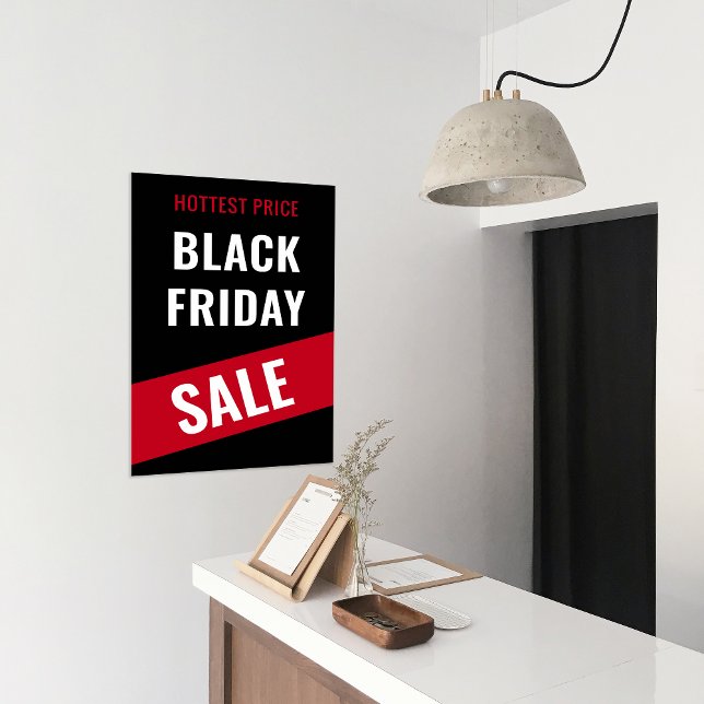 Poster Black Vendredi VENTE Affaires Promo de rabais (Black Friday SALE Business Discount Promotion Ads Poster)