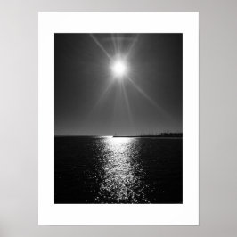 Poster Black Water Reflection Photographie noir et blanc