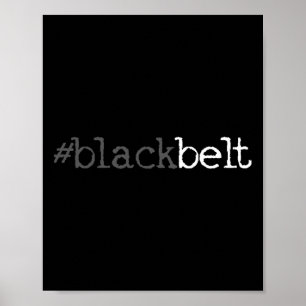 Poster Blackbelt Karate Taekwondo Martial Arts Cadeau 1
