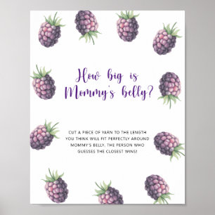 Poster Blackberry - quelle taille est le jeu du ventre de