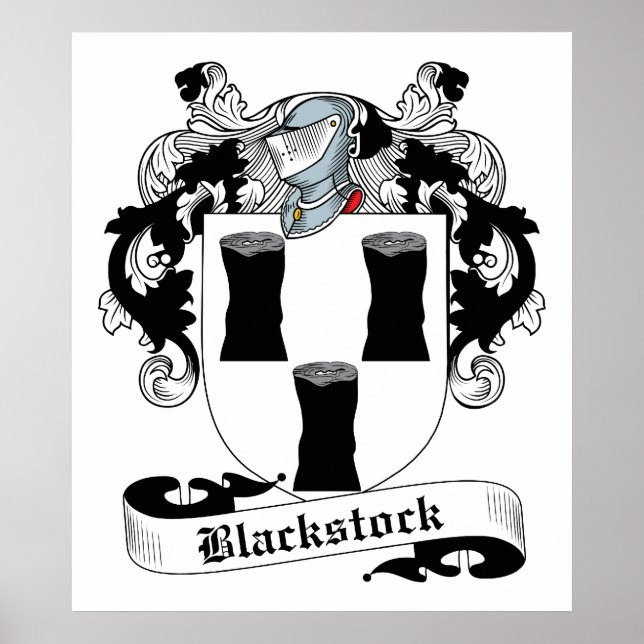 Poster Blackstock Family Crest (Devant)