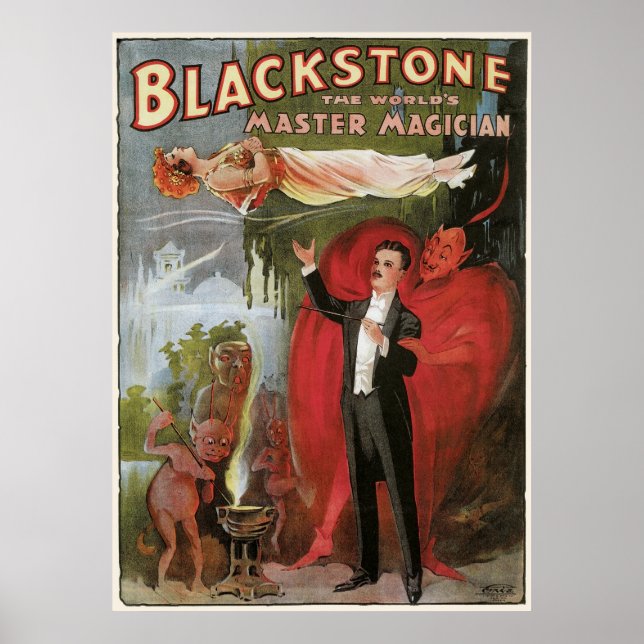Poster Blackstone, le maître magicien du monde, 1934 (Devant)