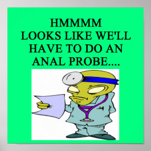 Poster blague d'alien médecin