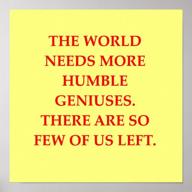 Poster blague de génie (Devant)