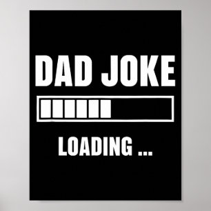 Poster Blague de papa chargement humour fête des pères an