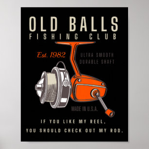 Poster Blague de pêche drôle pour 40 ans pour hommes Plus