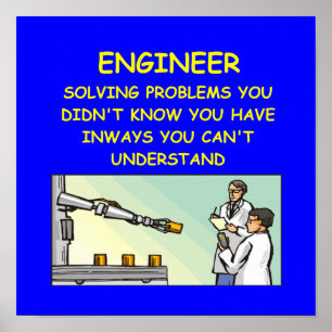 Poster blague d'ingénierie