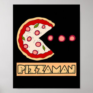 Poster Blague drôle de pizza