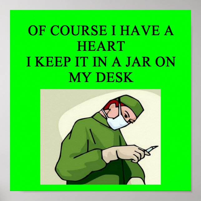 Poster blague du médecin (Devant)