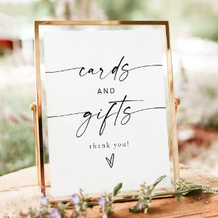 Poster BLAIR Modern Cartes et Cadeaux Mariage Table