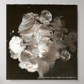 Poster Blanc Abstrait