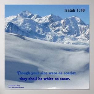 Poster blanc comme neige