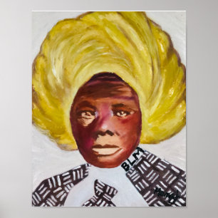 Poster blanc Queen Harriet Tubman 11x14