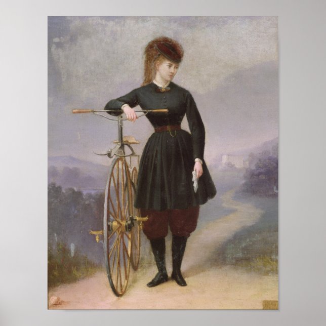 Poster Blanche d'Antigny et son Velocipede (Devant)