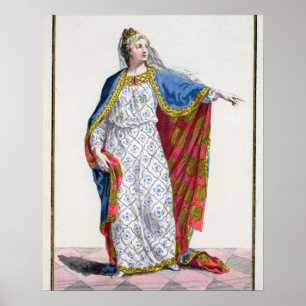 Poster Blanche de Castile (1185/88-1252) Reine de France