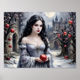 Poster Blanche-Neige et conte Apple