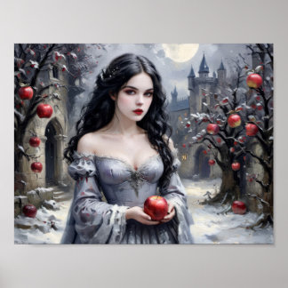 Poster Blanche-Neige et conte Apple