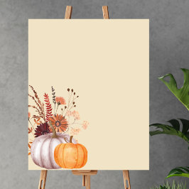 Poster Blank Créer votre propre boho automne citrouille b
