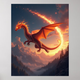 Poster Blaze of the Comet Dragon