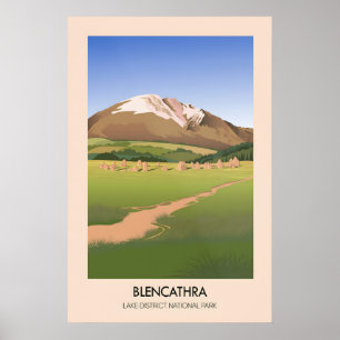 Poster Blencathra Parc national du Lake District Voyage