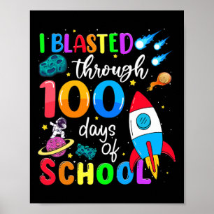 Poster Blessé Pendant 100 Jours D'École 100E Jour Enseign