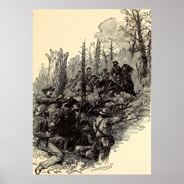 Poster Blessure du général Longstreet (Devant)