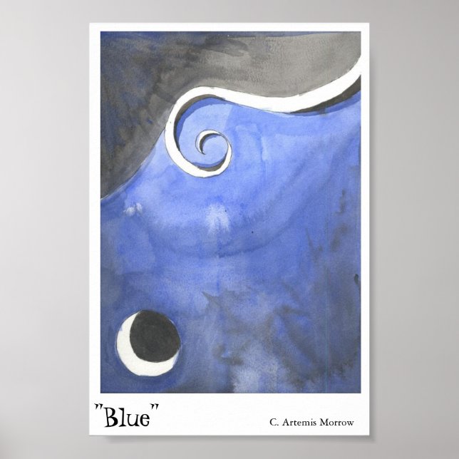 Poster Bleu (Devant)