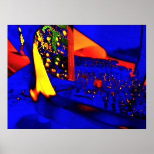 Poster Bleu 10^23 rouge