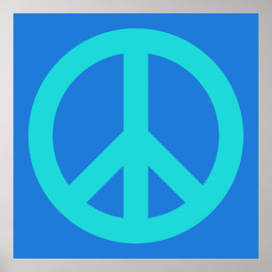 Poster Bleu Aqua