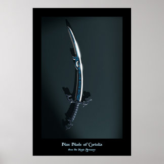 Poster Bleu Balde de Coriolis de l'Armurerie Magique