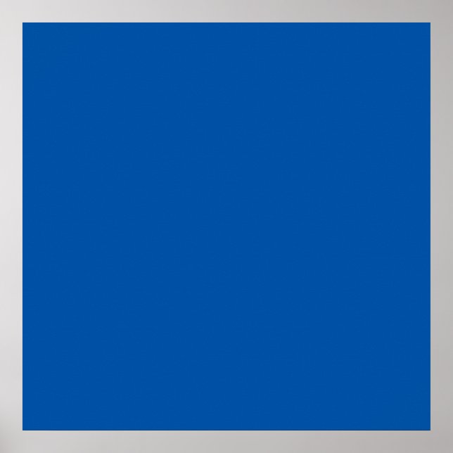 Poster Bleu bronze - Modèle personnalisable blanc (Devant)