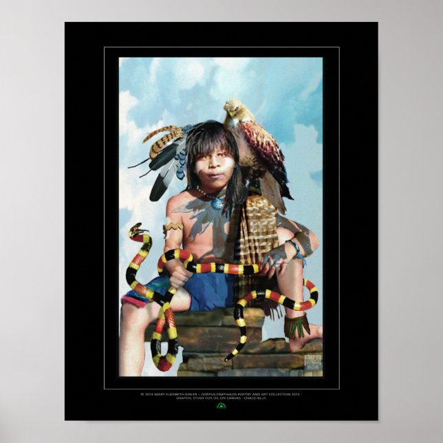 Poster Bleu Chaco (Devant)