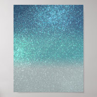 Bleu clair Turquoise Parties scintillant brillante