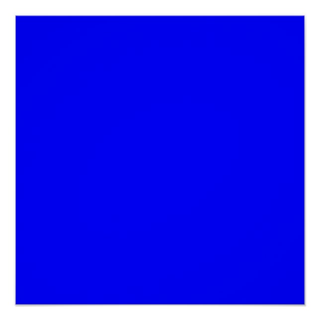 Poster Bleu (couleur solide) (Devant)