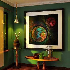 Poster Bleu de renaissance Art Abstrait