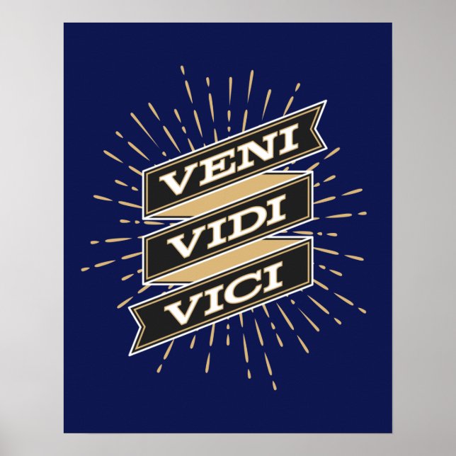 Poster Bleu de Veni Vidi Vici (Devant)