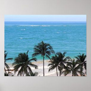 Poster Bleu des Caraïbes